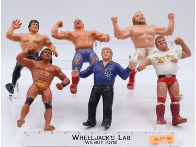 Lot of 6 1980's WWF LJN Titan Sports 8" Vintage Wrestling Action Figures