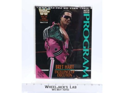 WWF Lineup Sheet Daytona 1/7/92 1992 w Program Magazine Vol 197 Bret Hart Poster