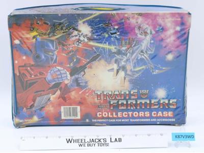 Vinyl Collectors Case W/Tray 1984 Tara Toy Corp. G1 Transformers Vintage