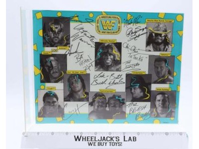 WWF Fan Club Facsimile Signed Photo Sheet Vintage Randy Savage Copy Rare