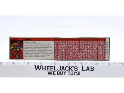 Warpath Action Figure Tech Spec 1985 Vintage Hasbro G1 Transformers