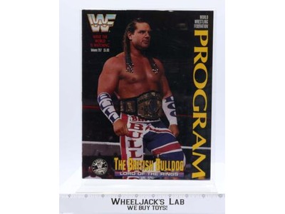 WWF Program Vol. 207 The British Bulldog Magazine Catalog Vintage 1992 Poster