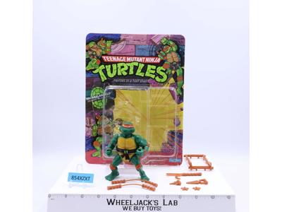 Michaelangelo W/Cardback & Bubble 100% Complete TMNT 1988 Playmates Vintage