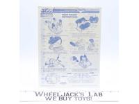Night Raider 1988 ORIGINAL Instructions/Blueprints G.I. Joe Hasbro Action Figure