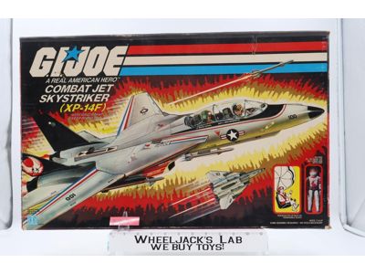 XP-14F Combat Jet Skystriker 100% Complete W/Box GI Joe 1983 Hasbro Vehicle