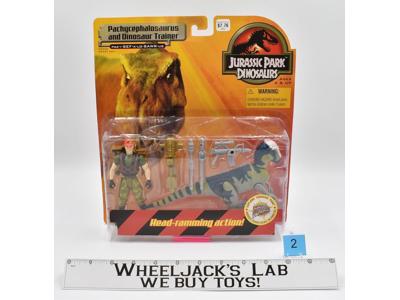 Pachycephalosaurus W/Trainer #2 Jurassic Park Dinosaurs 1999 Hasbro MOSC SEALED