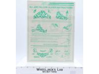 Falcon Glider 1983 ORIGINAL Instructions Blueprints G.I. Joe Action Figure