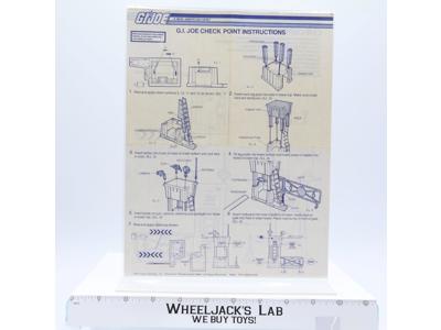 Checkpoint 1985 ORIGINAL Instructions/Blueprints G.I. Joe Hasbro Action Figure