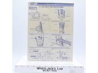 Checkpoint 1985 ORIGINAL Instructions/Blueprints G.I. Joe Hasbro Action Figure