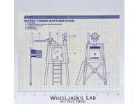 Watch Tower Battlestation 1984 ORIGINAL Instructions Blueprints G.I. Joe Vehicle