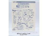 US Flagg Aircraft Carrier Label Placement 1985 Instructions / Blueprints GI Joe