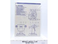 Air Defense 1985 ORIGINAL Instructions/ Blueprints G.I. Joe Hasbro Action Figure