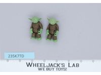 Lot of 2 Dark Green Yoda Star Wars ESB 1980 Kenner Action Figures