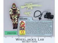 Rock-Viper V1 100% Complete G.I. Joe 1990 Hasbro Vintage Action Figure