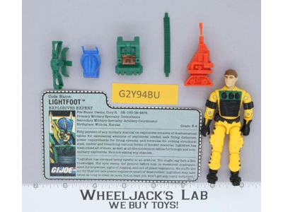 Lightfoot V1 100% Complete G.I. Joe 1988 Hasbro Vintage Action Figure
