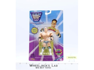 Rocky Maivia Bend-Ems WWF 1997 Just Toys 4.5" Series V 5 NEW MOSC SEALED