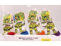 Lot of 4 Character Crew Socks Size 6-8.5 TMNT 1989 Mirage Studios Vintage NEW