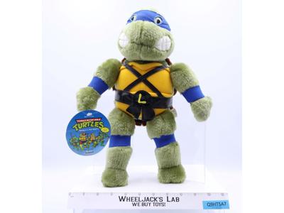 Leonardo TMNT Teenage Mutant Ninja Turtles 1989 Playmates 14" Stuffed Plush