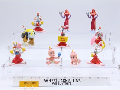 Lot of 10 Who Framed Roger Rabbit 1987 Amblin 3" PVC Figurines