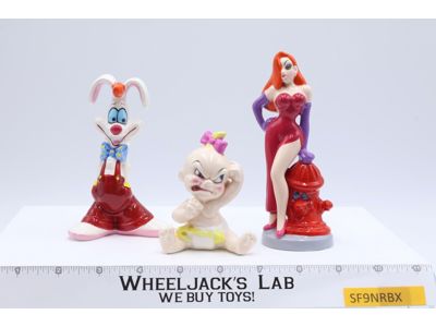 Lot of 3 Who Framed Roger Rabbit Vintage 5" Porcelain Figures
