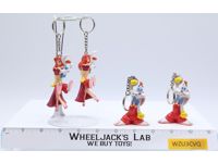 Lot of 4 Who Framed Roger Rabbit 1987 Amblin 3" PVC Figure Keychains