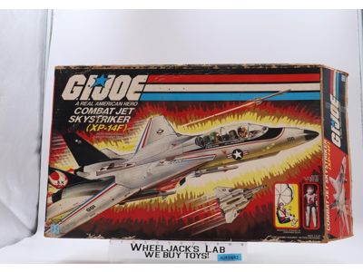 XP-14F Combat Jet Skystriker 100% Complete W/Box GI Joe 1983 Hasbro Vehicle