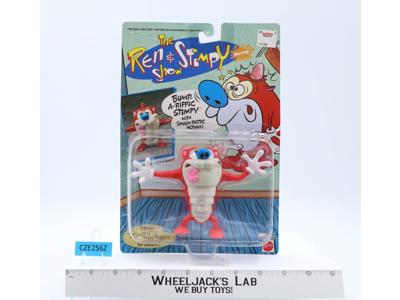 Bump-A-Riffic Stimpy The Ren & Stimpy Show 1993 Mattel Action Figure NEW SEALED