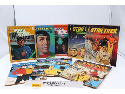 Lot of 12 Star Trek Coloring / Activity / Puzzle Books Vintage