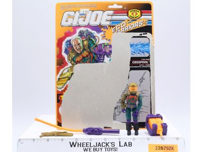 Cesspool V1 100% Complete 6 Cardback G.I. Joe 1991 Hasbro Vintage Action Figure