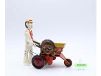 Sam the Gardener Vintage 1940s/50s Wind Up Tin Litho Toy Marx