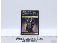 Skywarp Action Figure Instruction Manual Booklet 1984 G1 Transformers