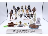 Lot of 23 Modern Star Wars 1990-2000s Hasbro Action Figures + Accessories
