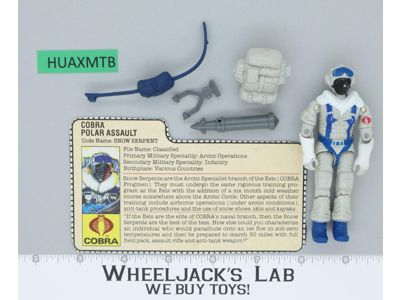 Snow Serpent V1 G.I. Joe 1985 Hasbro Vintage Action Figure