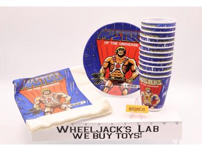 Lot of Birthday Party Supplies He-Man MOTU Masters Of The Universe 1983 Mattel
