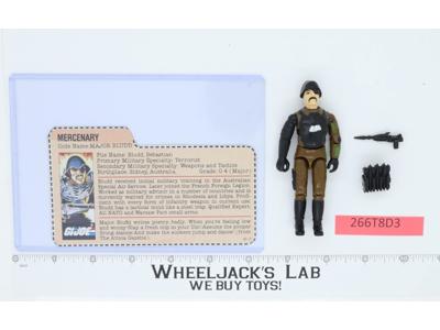 Major Bludd V1 100% Complete RED CARD BACK 1983 G.I. Joe Hasbro Vintage Figure