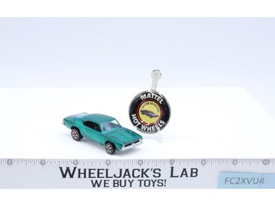 Custom Barracuda Aqua 1967 Hot Wheels Mattel Vintage Redline RL w/ Button Nice!