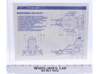 Dreadnok Air Skiff 1987 ORIGINAL Instructions Blueprints G.I. Joe Hasbro