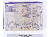 Cobra Stun 1986 ORIGINAL Instructions / Blueprints G.I. Joe Hasbro Action Figure