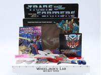 Starscream WITH BOX 100% Complete 1984 G1 Transformers Hasbro Action Figure