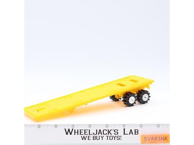 Semi Flatbed Trailer Schaper Road King 1980's Stompers Yellow Vintage