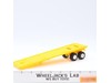 Semi Flatbed Trailer Schaper Road King 1980's Stompers Yellow Vintage