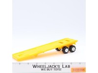 Semi Flatbed Trailer Schaper Road King 1980's Stompers Yellow Vintage