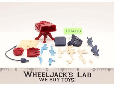 Lot Battle Gear Accessory 4 Set 6 Complete 1986 Weapons G.I. Joe Vintage