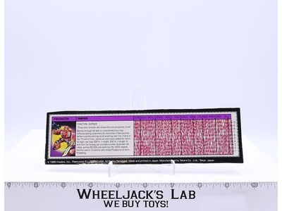 Rampage Action Figure Tech Spec 1986 Vintage Hasbro G1 Transformers