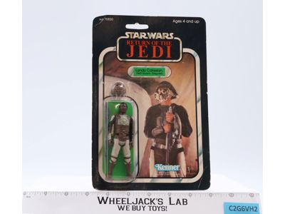 Lando Calrissian Skiff Guard 65 Back-A Star Wars ROTJ 1983 Kenner NEW SEALED