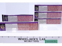 Bruticus Lot of 5 Action Figure Tech Specs 1985 Vintage Hasbro G1 Transformers