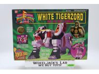 White Tigerzord W/Ranger 100% Complete Power Rangers 1994 Bandai Action Figure