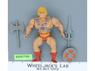 He-Man 100% Complete He-Man Masters of the Universe MOTU 1982 Mattel Vintage