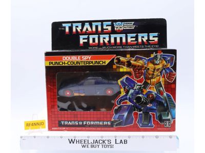 Double Spy Punch-Counterpunch W/Box & INSERT 100% Complete 1986 G1 Transformers