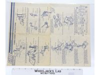 Cobra Ferret 1985 ORIGINAL Instructions/Blueprints G.I. Joe Hasbro